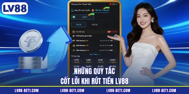 Những quy tắc cốt lõi khi rút tiền LV88 